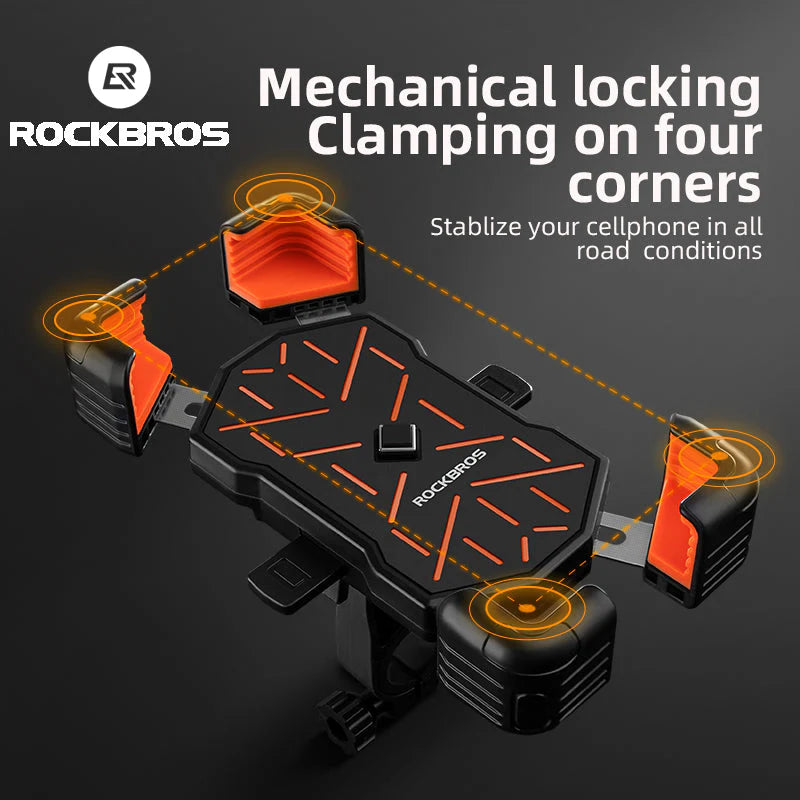 ROCKBROS Phone Holder - Auto Locking